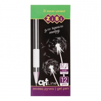 Ручка гелева BLACK PAPER, Біла, ART Line ZiBi ZB.2208-12