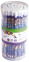 Олівець графітовий EXOTIC HB, з гумкою, туба ZiBi ZB.2313