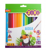 Олівці кольорові акварельні АКВАРЕЛЬ, 24 шт., KIDS LINE ZiBi ZB.2476