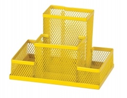 Прибор настільний 150x100x100мм металевий, жовтий ZiBi ZB.3116-08