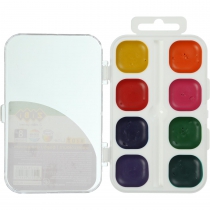 Краски аквар. 8 цв., пласт./кор. без/п, белая, KIDS Line ZiBi ZB.6542-10