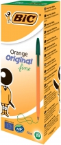 Ручка "Orange", зеленая, 20 шт/уп, без ШК на ручке BIC bc1199110113
