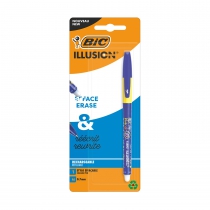 Ручка гелевая Пиши-стирай "ILLUSION", синяя, 1 шт в блистере BIC bc516404