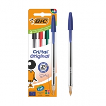Ручка "Cristal", асорті, 4шт в пакуванні BIC bc516834