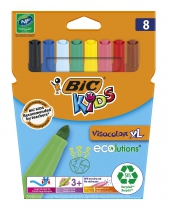 Фломастеры "Kids Visacolor XL", 8 цветов BIC bc8290062