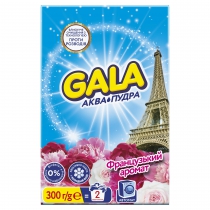 Порошок пральний авт. GALA 300г Аква-Пудра Французький аромат Gala s.12098
