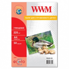 Фотобумага WWM глянцевая 225Г/м кв, А4, 50л (G225.50) w_G225.50