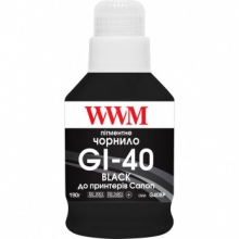 Чорнило WWM GI-40 для Canon 190г Black (G40BP) пігментне w_G40BP