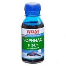 Чорнило WWM H34 Cyan для HP 100г (H34/C-2) водорозчинне w_H34/C-2