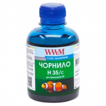 Чорнило для СНПЧ WWM H35 Cyan для HP 200г (H35/C) водорозчинне w_H35/C