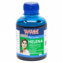 Чорнило WWM HELENA Cyan для HP 200г (HU/C) водорозчинне w_HU/C