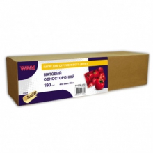Фотобумага WWM матовая 190Г/м кв, рулон 420мм х 30м, (M190R.4.30) w_M190R.4.30