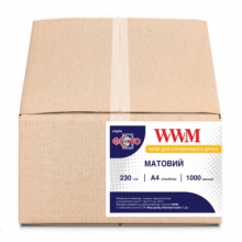 Фотопапір WWM матовий 230Г/м кв, А4, 1000л (M230.1000) w_M230.1000