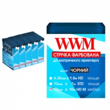 Лента красящая WWM 10мм х 10м HD левый Refill Black (Черный) (R10.10HM5) 5шт w_R10.10HM5