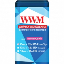 Стрічка фарбуюча WWM 13мм х 12м STD правий Refill Purple ( R13.12SPR) w_R13.12SPR