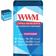Стрічка фарбуюча WWM 13мм х 16м STD правий Refill Purple (R13.16SRP5 5шт w_R13.16SRP5
