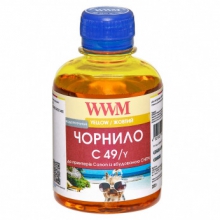 Чорнило WWM C49 Yellow для Canon 200г (C49/Y) водорозчинне w_C49/Y