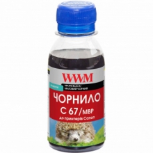 Чорнило WWM C67 Matte Black для Canon 100г (C67/MBP-2) пігментне w_C67/MBP-2
