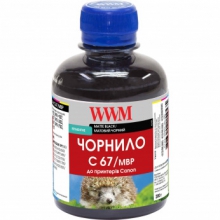 Чорнило WWM C67 Matte Black для Canon 200г (C67/MBP) пігментне w_C67/MBP