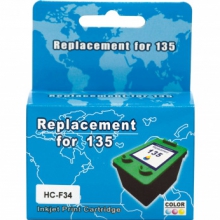 Аналог 134 HP Color (Колір) Сумісний Картридж (НеориГінальний) (HC-F34L) MicroJet w_HC-F34