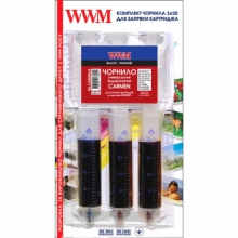 Набір для Заправки Картриджів WWM CARMEN для Canon (3 x 20 мл) Black (IR3.CARMEN/ B) w_IR3.CARMEN/B