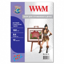 Фотопапір WWM матовий "Шкіра" 190Г/м кв, А4, 10л (ML190.10) w_ML190.10