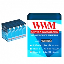 Стрічка фарбуюча WWM 10мм х 3.5 м HD кільце Black ( R10.3.5H5) 5шт w_R10.3.5H5