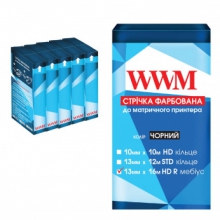 Лента красящая WWM 13мм х 16м HD правый Refill Black (R13.16HR5) 5шт w_R13.16HR5