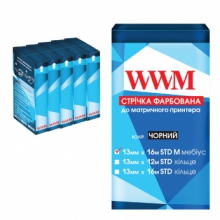 Лента красящая WWM 13мм х 16м STD левый Refill Black (R13.16SM5) 5шт w_R13.16SM5