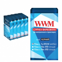 Лента красящая WWM 13мм х 7м STD левый Black (Черный) ( R13.7SM5) 5шт w_R13.7SM5