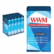 Стрічка фарбуюча WWM 8мм х 14м HD кільце Black ( R8.14H5) 5шт w_R8.14H5