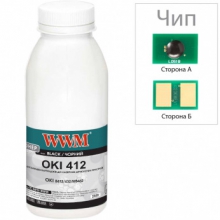 Тонер и Чип WWM 250Г Black (TC-B412-WWM) w_TC-B412-WWM